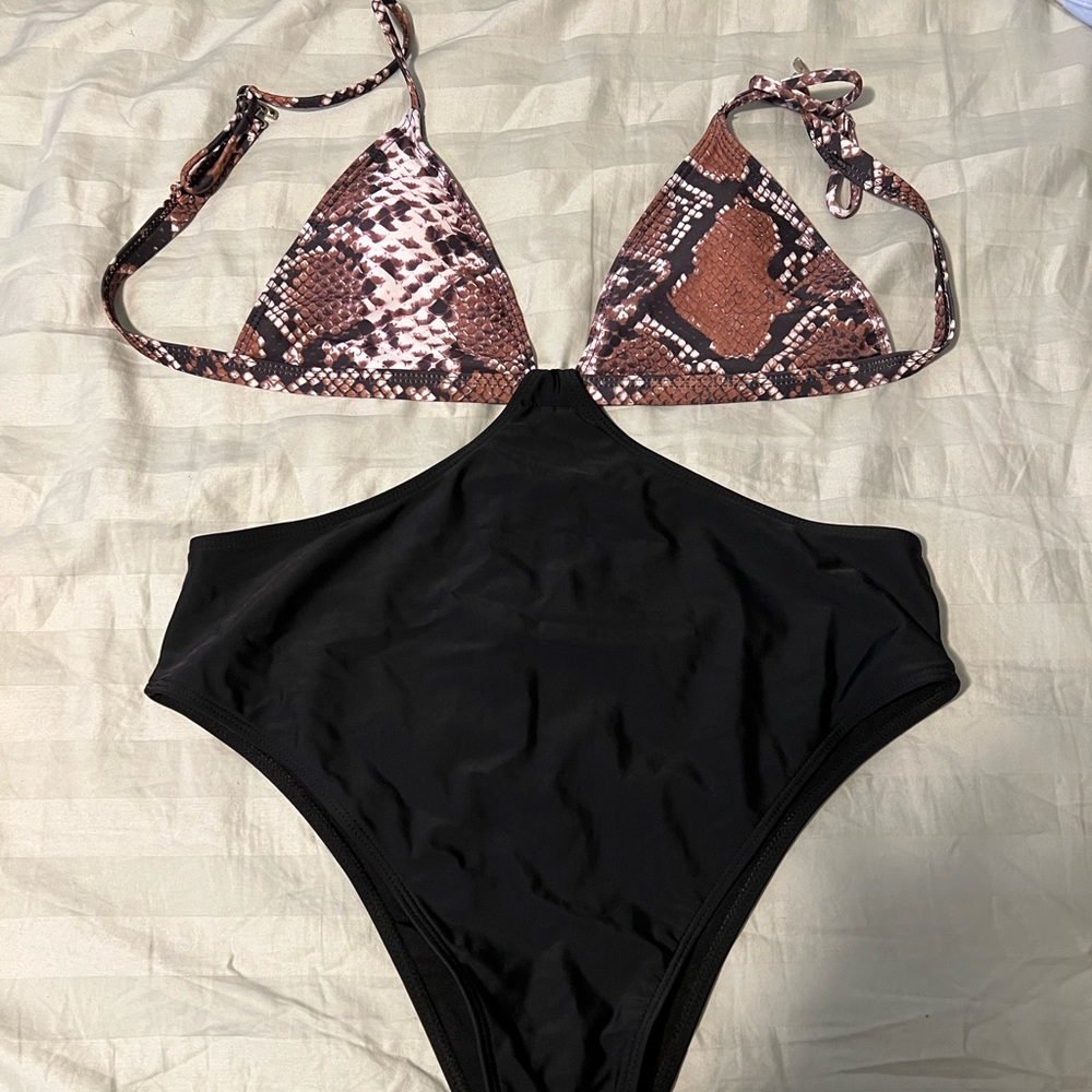 Matte Collection Zane monokini one piece bathing suit